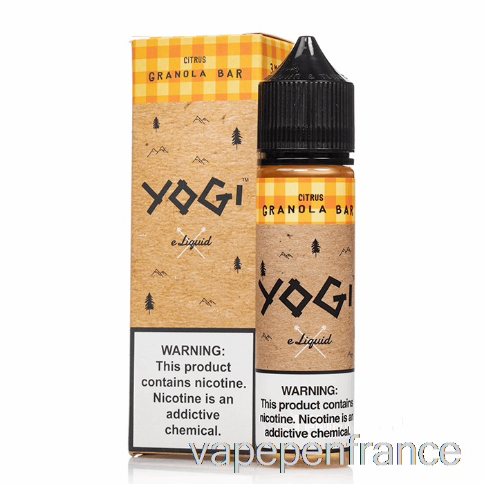 Barre Granola Aux Agrumes - E-liquide Yogi - Stylo Vape 60ml 0mg